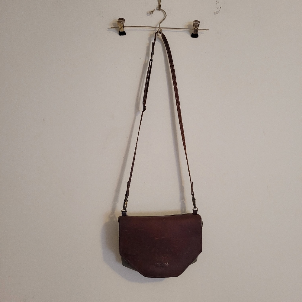 R.Riveter Shoulder Purse Canvas Leather